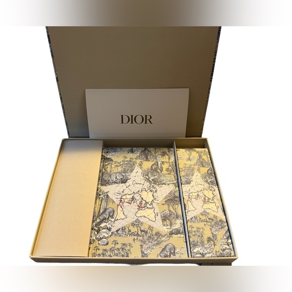 Dior Accessories - New Dior Around the World Stationary/Notebook Set Platinum Birthday Gift!